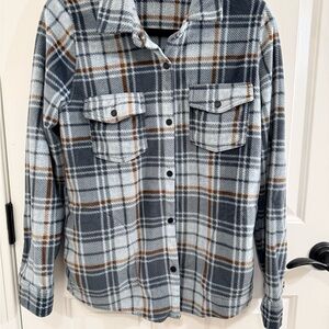 Plaid Button-Up Shirt shacket